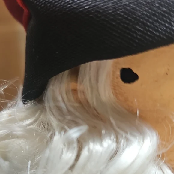 Festive Santa Claus Figurine with Gold and Red Details Vintage - Picture 6 of 8